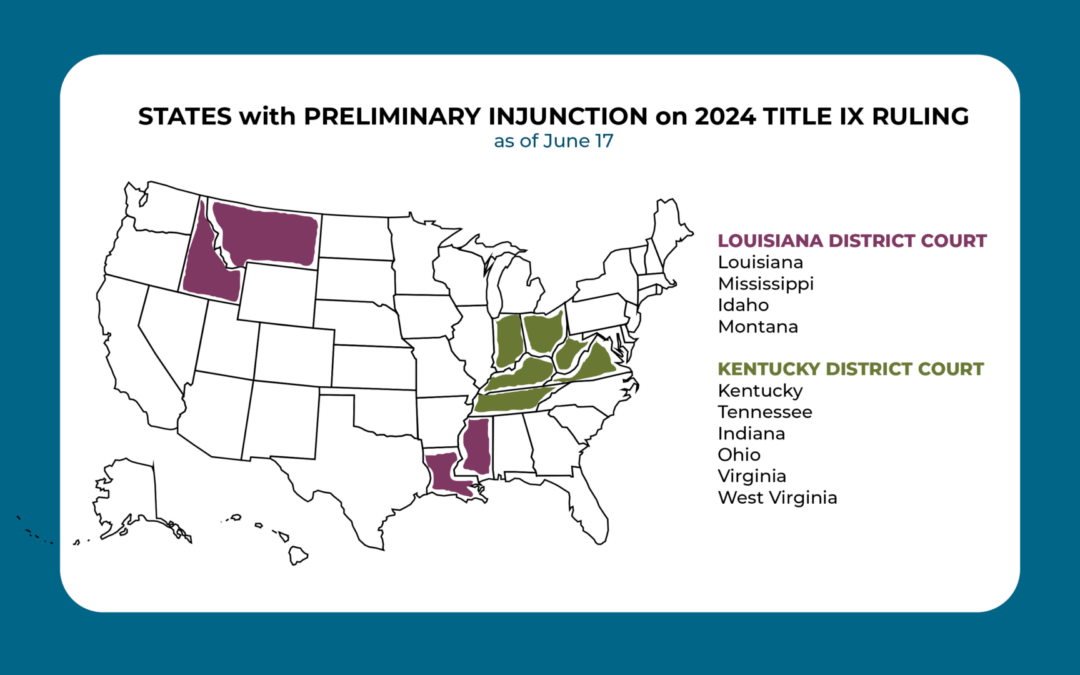 Eastern District of Kentucky Court Temporarily Blocks the 2024 Title IX Regulations—Ruling Applies to Six States, Enjoining Entire Rule