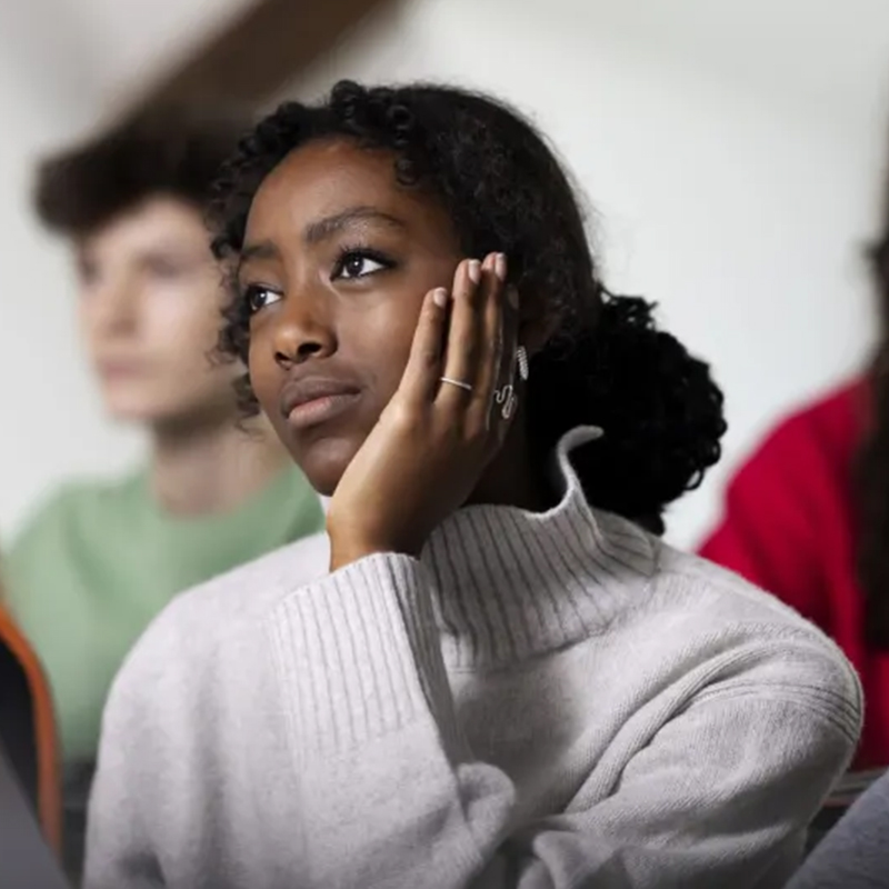 Students paying attention to a lecture