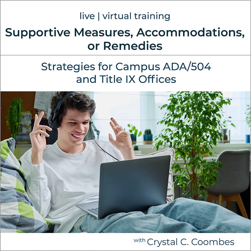 Supportive Measures, Accommodations or Remedies training tile