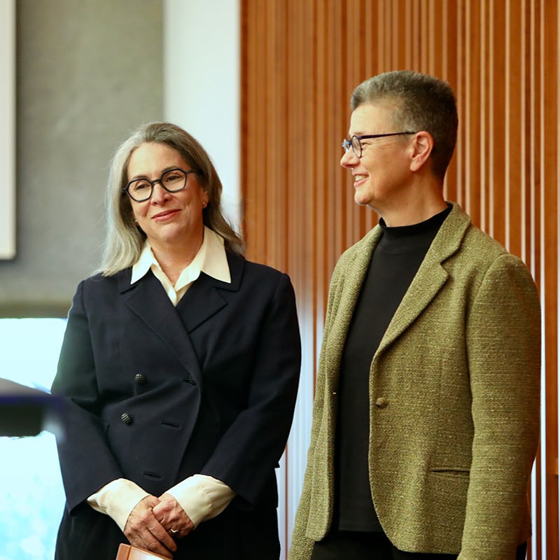 Jodie and Cherie speaking together