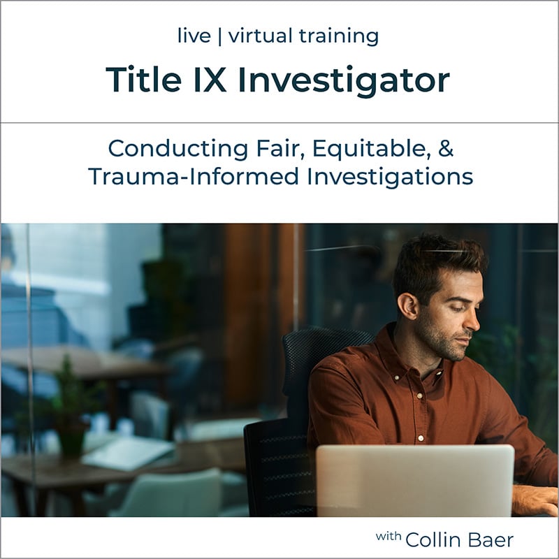 Title IX Investigator training