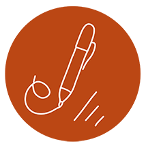 draw writing icon